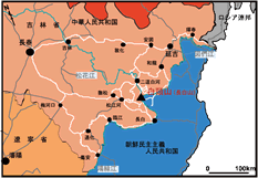 白頭山での調査経路